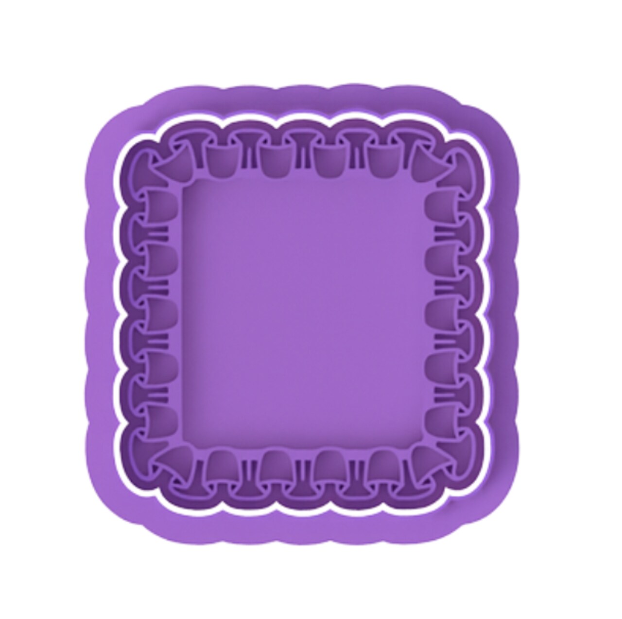 Victorian Trim Square Frame Cutter and Stamp with Size Options